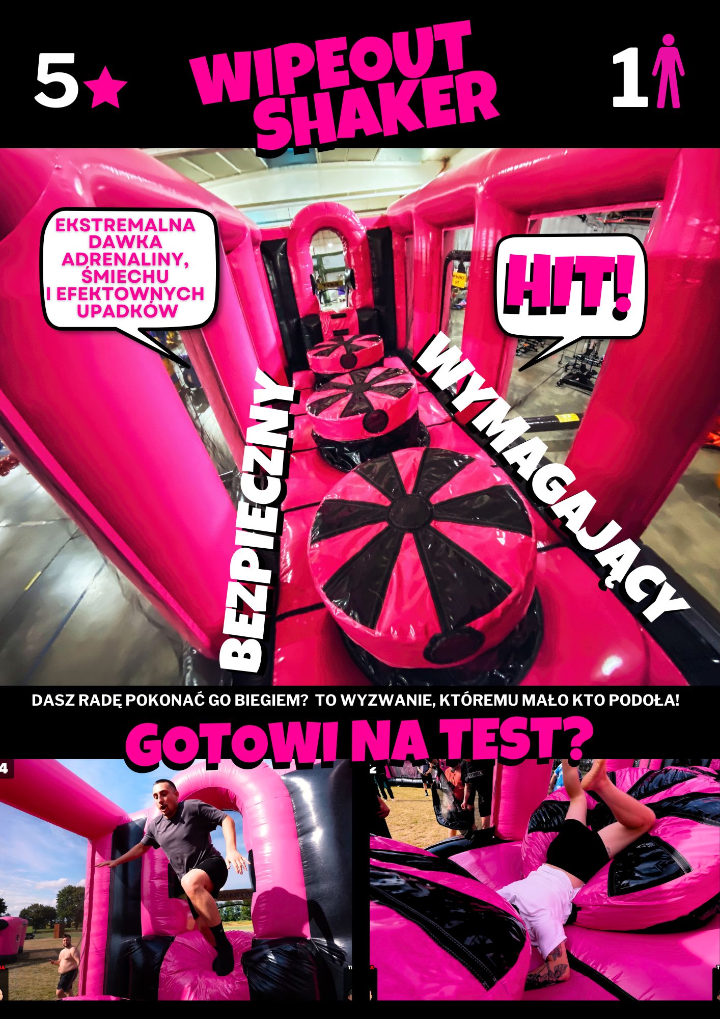 Najfajniejszy dmuchany tor przeszkód w Polsce